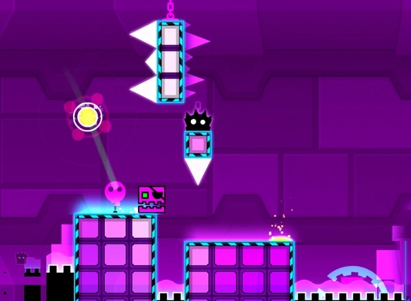 geometry-dash-robots- aerotransportados